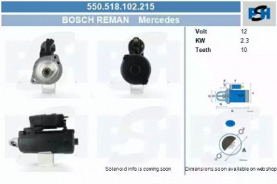 CV PSH 550518102215 -  Стартер